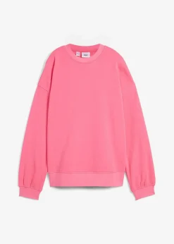 bonprix Sweat|Basics^Oversize-Sweatshirt aus reiner Baumwolle pink