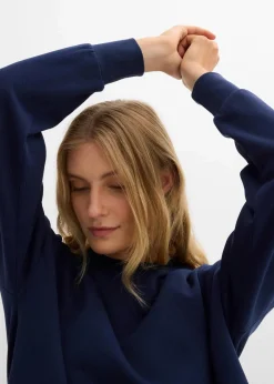 bonprix Sweat|Basics^Oversize-Sweatshirt aus reiner Bio-Baumwolle dunkelblau