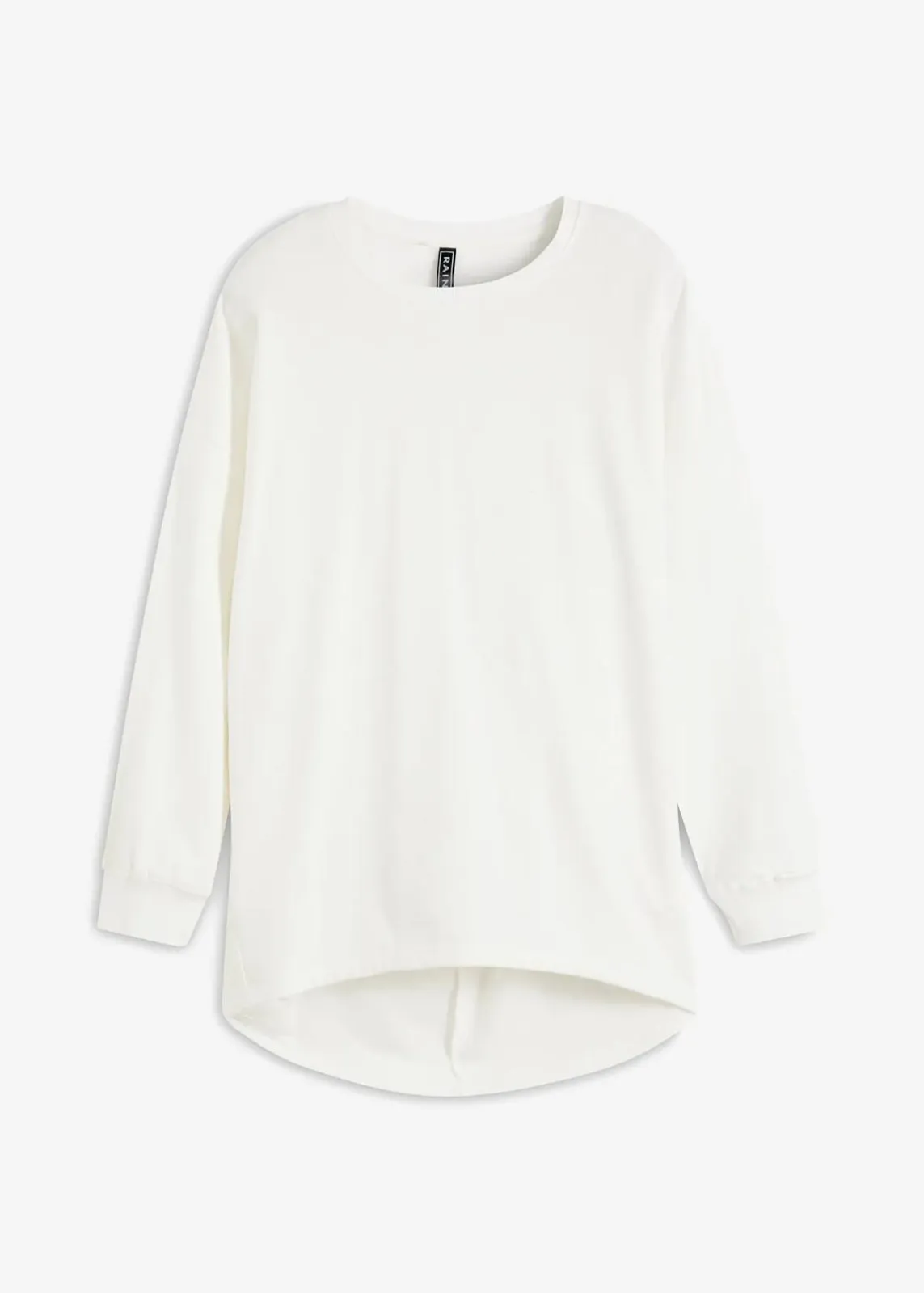 bonprix Bekleidung·Blusen & Tuniken|Sweat^Oversize-Sweatshirt aus reiner Baumwolle wollweiß