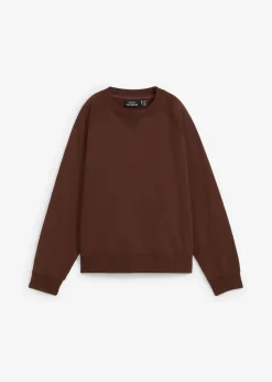 bonprix Bekleidung·Röcke|Bekleidung·Blusen & Tuniken^Oversize-Sweatshirt aus reiner schwerer Bio-Baumwolle terrabraun