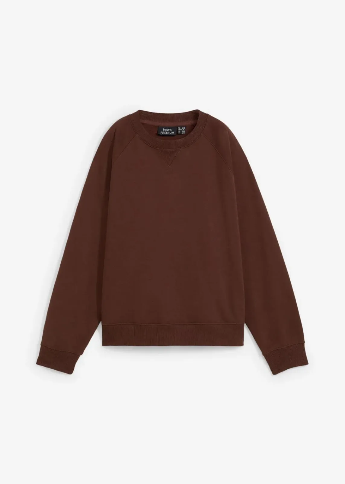 bonprix Bekleidung·Röcke|Bekleidung·Blusen & Tuniken^Oversize-Sweatshirt aus reiner schwerer Bio-Baumwolle terrabraun