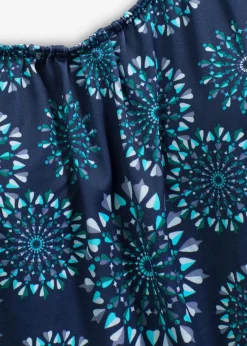 bonprix Nachhaltigere Materialien|Tankinis^Oversize-Tankini mit breiten Trägern (2-tlg.Set) mitternachtsblau graphisch bedruckt