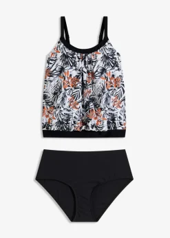 bonprix Nachhaltigere Materialien|Tankinis^Oversize-Tankini (2-tlg.Set) weiß floral