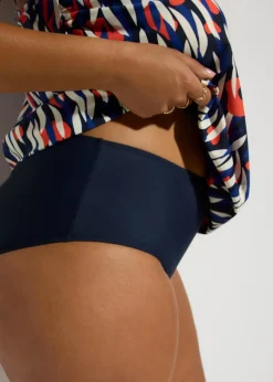 bonprix Nachhaltigere Materialien|Tankinis^Oversize-Tankini (2-tlg.Set) dunkelblau bedruckt