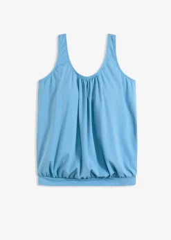 bonprix Nachhaltigere Materialien|Mix & Match^Oversize-Tankinioberteil in Ballonform graublau