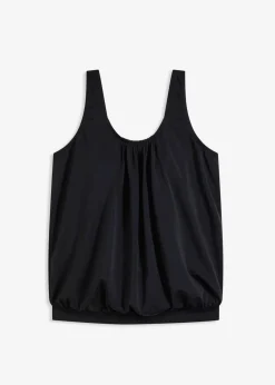 bonprix Nachhaltigere Materialien|Bademode·Tankinis^Oversize-Tankinioberteil in Ballonform schwarz