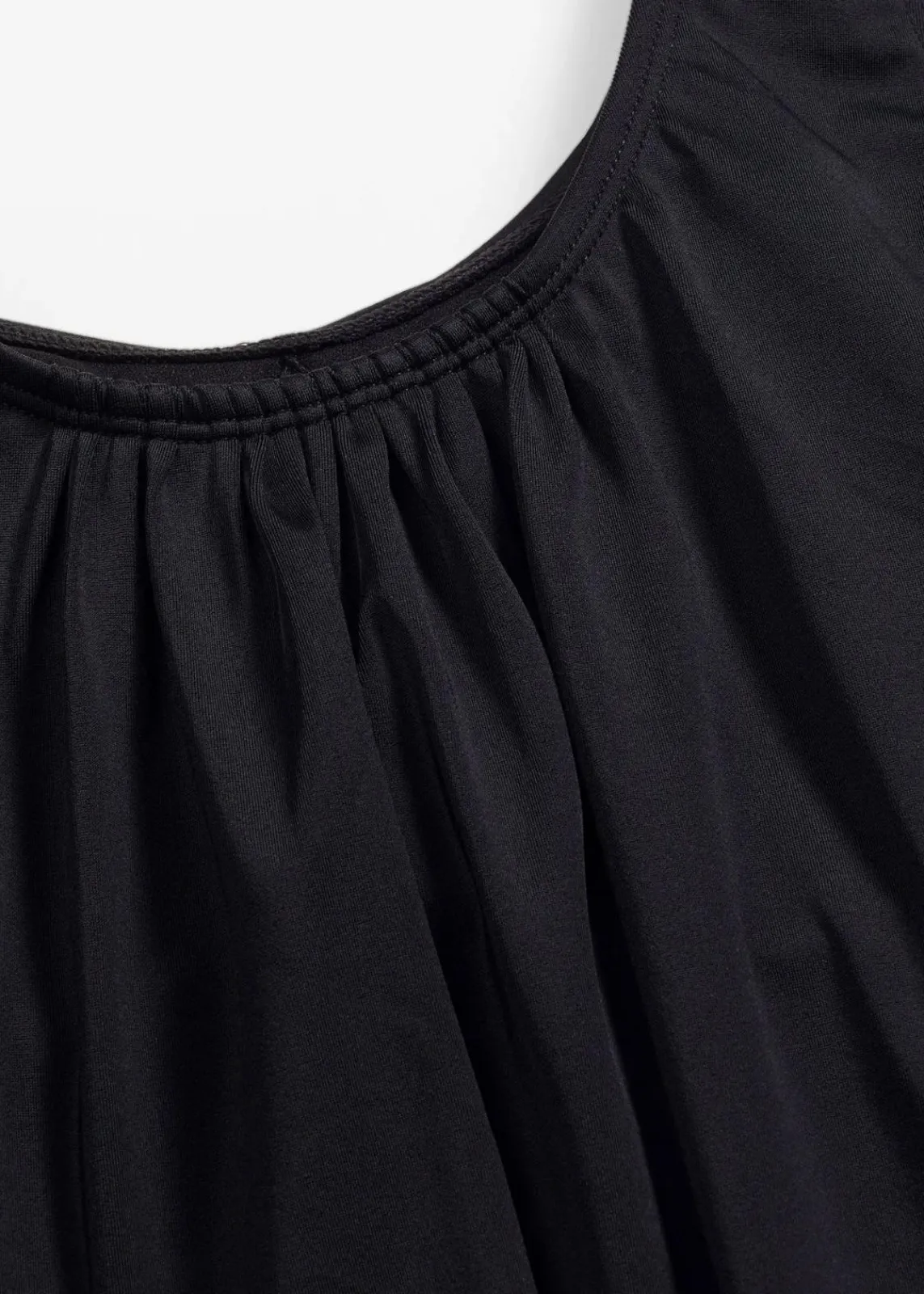 bonprix Nachhaltigere Materialien|Bademode·Tankinis^Oversize-Tankinioberteil in Ballonform schwarz