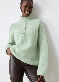 bonprix Bekleidung·Umstandsmode|Strickmode^Oversize-Wollpullover mit Alpaka softsalbei