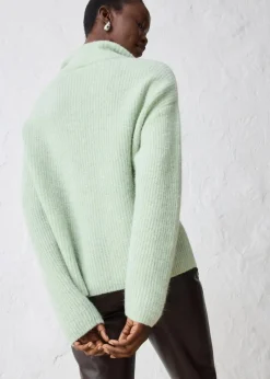 bonprix Bekleidung·Umstandsmode|Strickmode^Oversize-Wollpullover mit Alpaka softsalbei