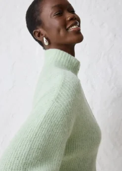 bonprix Bekleidung·Umstandsmode|Strickmode^Oversize-Wollpullover mit Alpaka softsalbei