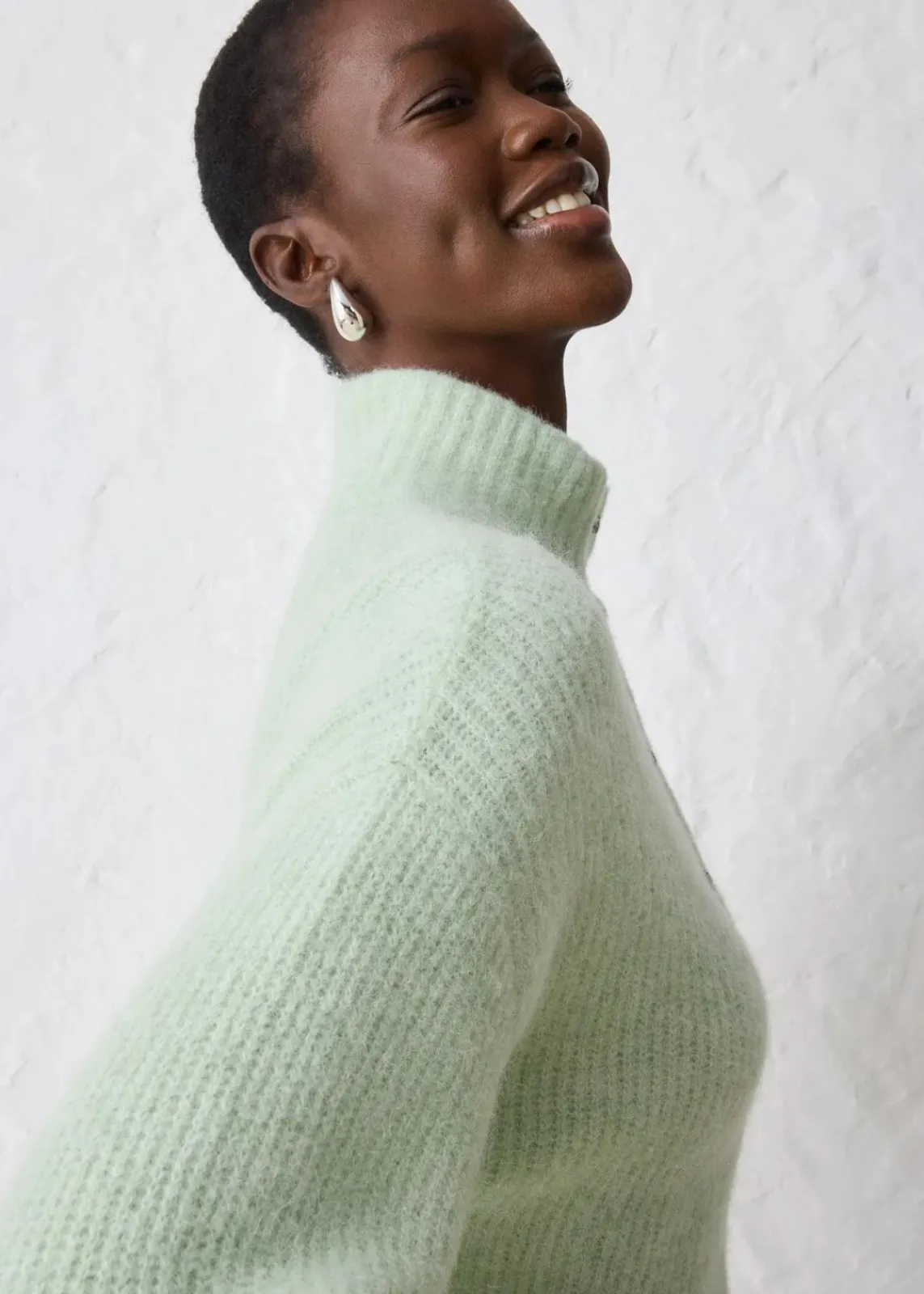 bonprix Bekleidung·Umstandsmode|Strickmode^Oversize-Wollpullover mit Alpaka softsalbei