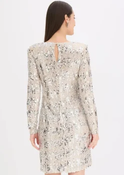 bonprix Kleider^Paillettenkleid gold