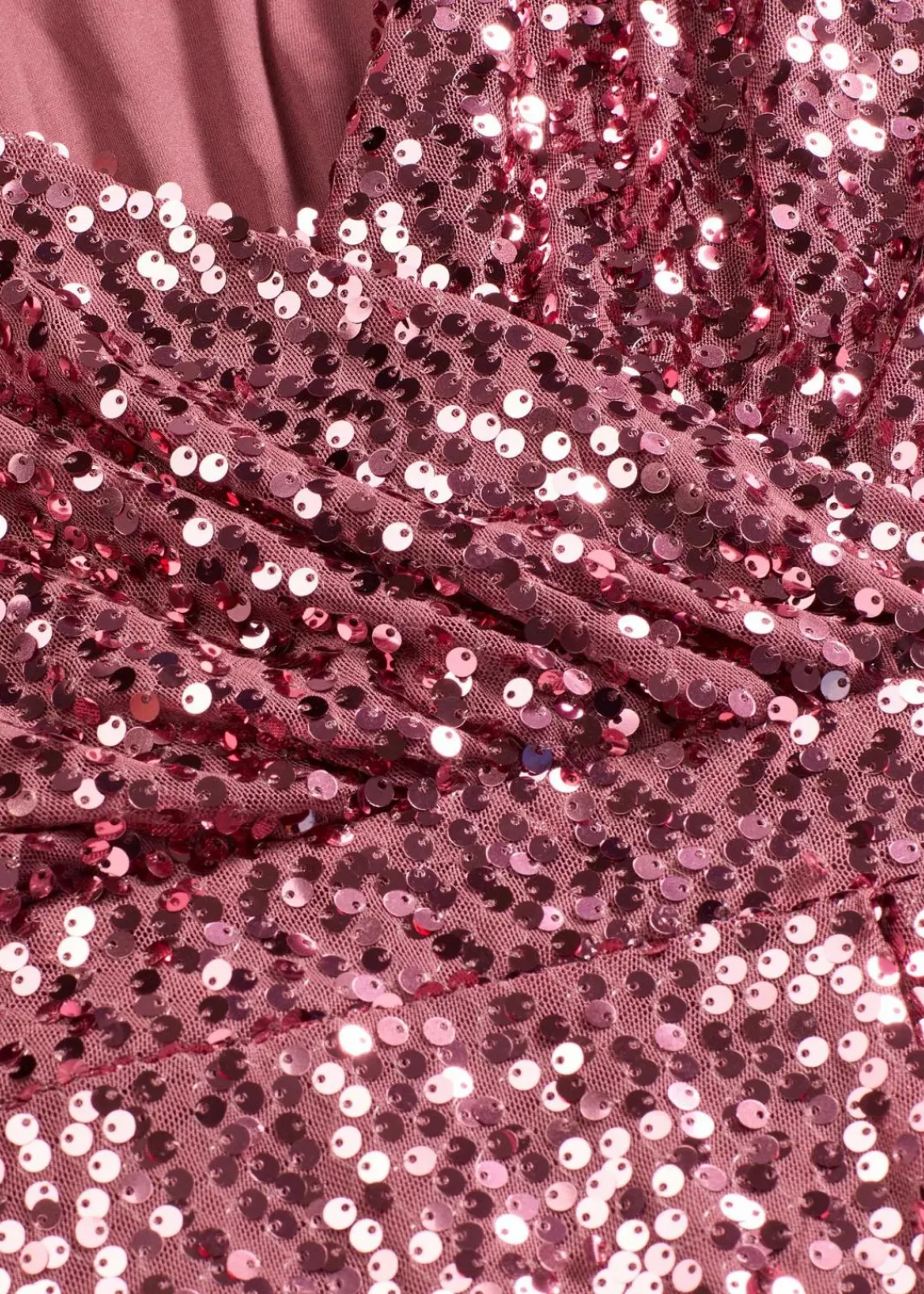 bonprix Bekleidung·Pullover & Strickjacken|Festliche Mode^Paillettenkleid dunkelrose