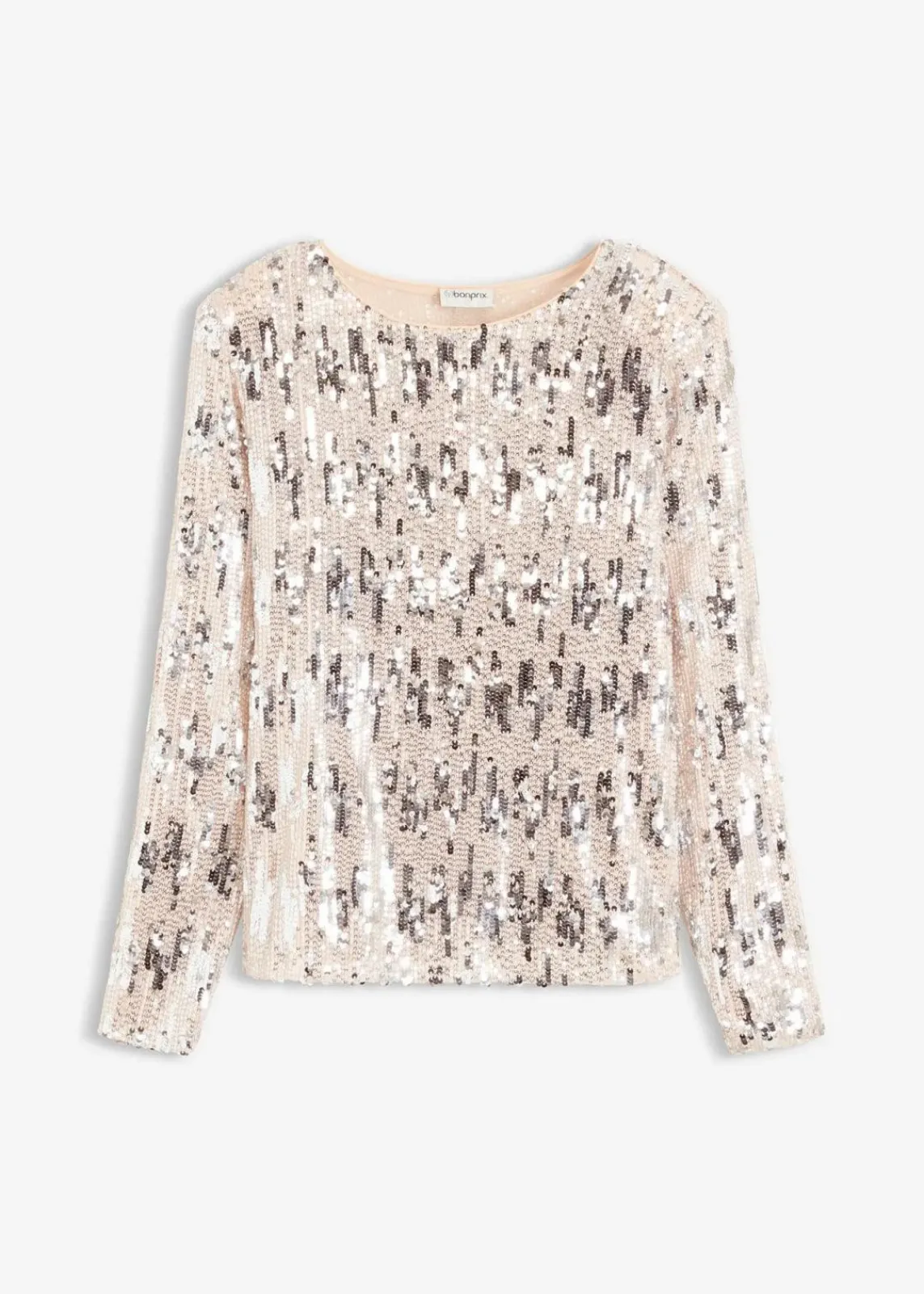 bonprix Shirts & Tops^Pailletten-Langarmshirt gold