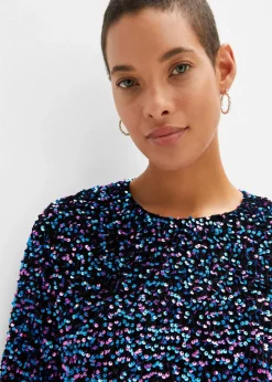 bonprix Shirts & Tops^Pailletten-Shirt schwarz/pink/türkis
