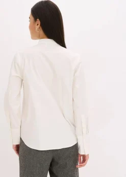 bonprix Blusen & Tuniken|Bekleidung·Jacken & Mäntel^Paillettentunika wollweiß