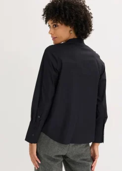bonprix Bekleidung·Jacken & Mäntel|Blusen & Tuniken^Paillettentunika schwarz