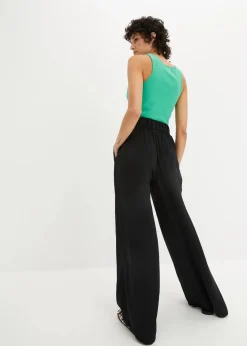 bonprix Bekleidung·Kleider|Hosen^Palazzo-Hose schwarz