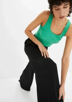 bonprix Bekleidung·Kleider|Hosen^Palazzo-Hose schwarz