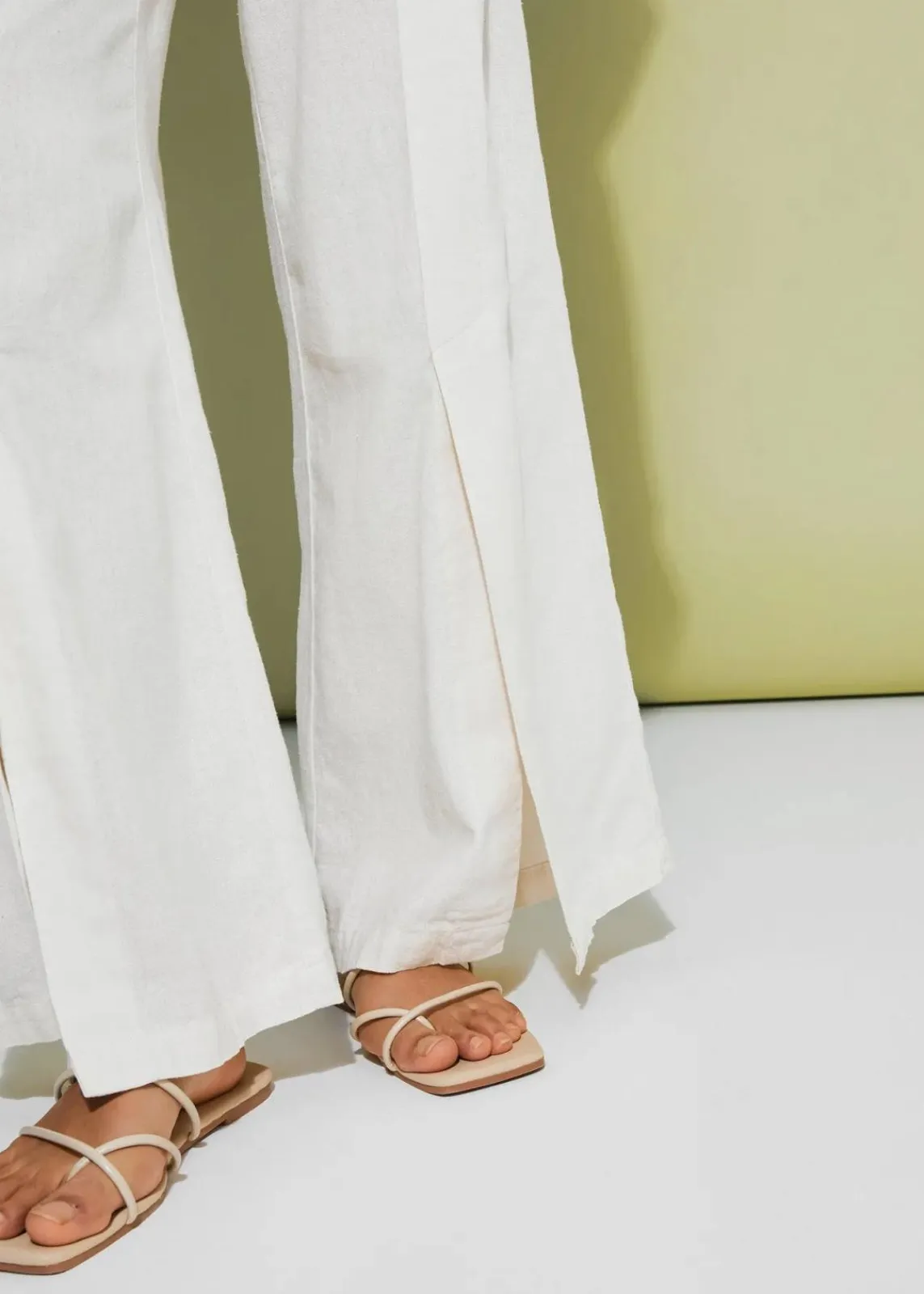 bonprix Bekleidung·Kleider|Hosen^Palazzo-Hose naturbeige