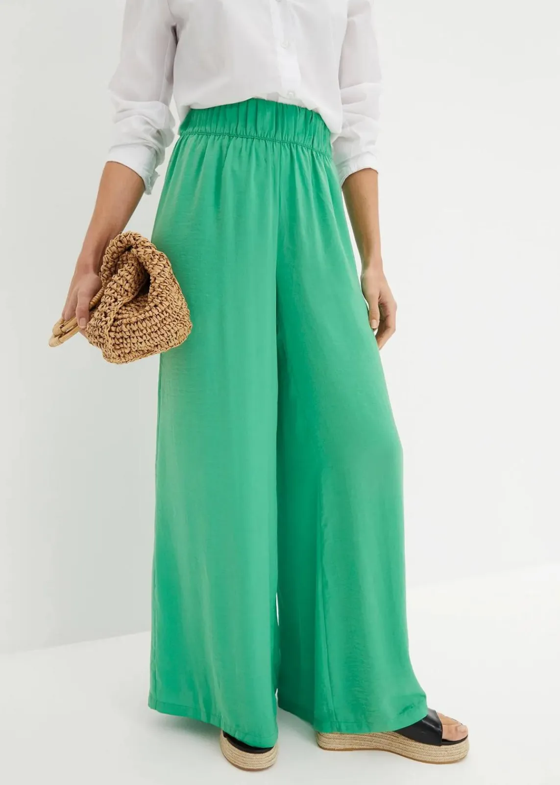bonprix Hosen|Bekleidung·Kleider^Palazzo-Hose opalgrün