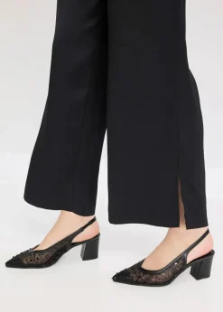 bonprix Bekleidung·Kleider|Hosen^Palazzo-Hose schwarz