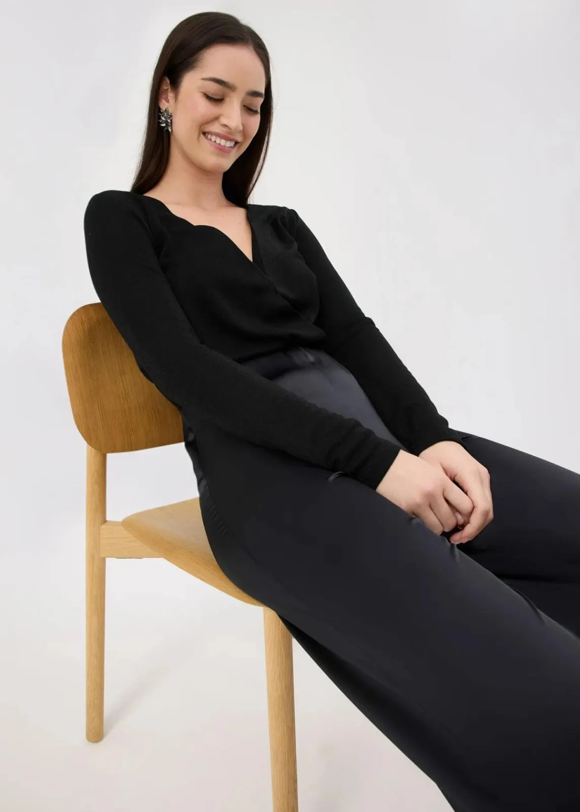 bonprix Bekleidung·Kleider|Hosen^Palazzo-Hose schwarz