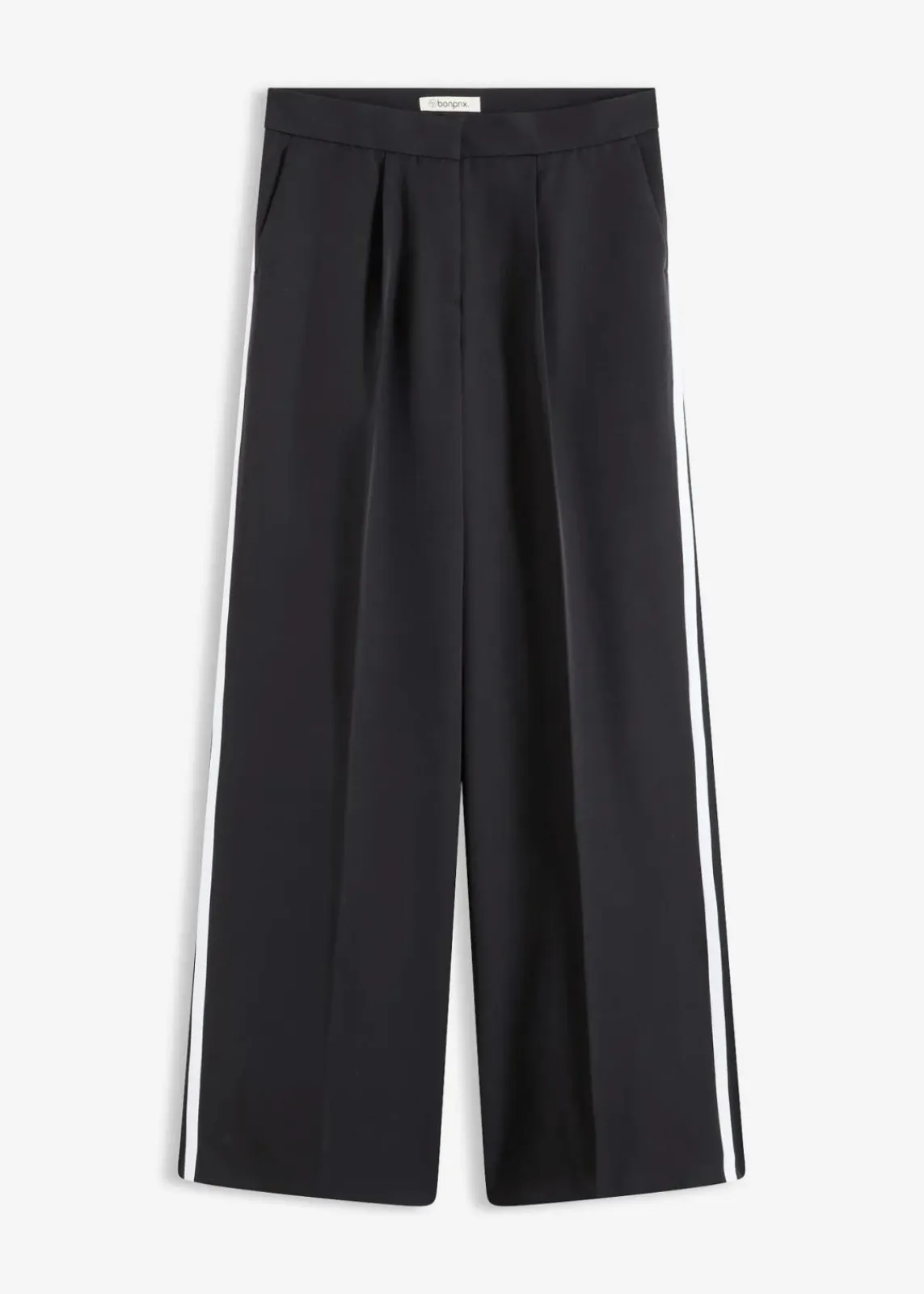 bonprix Bekleidung·Kleider|Hosen^Palazzo-Hose schwarz/weiß