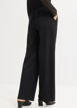bonprix Bekleidung·Kleider|Nachhaltigere Materialien^Palazzo-Hose schwarz