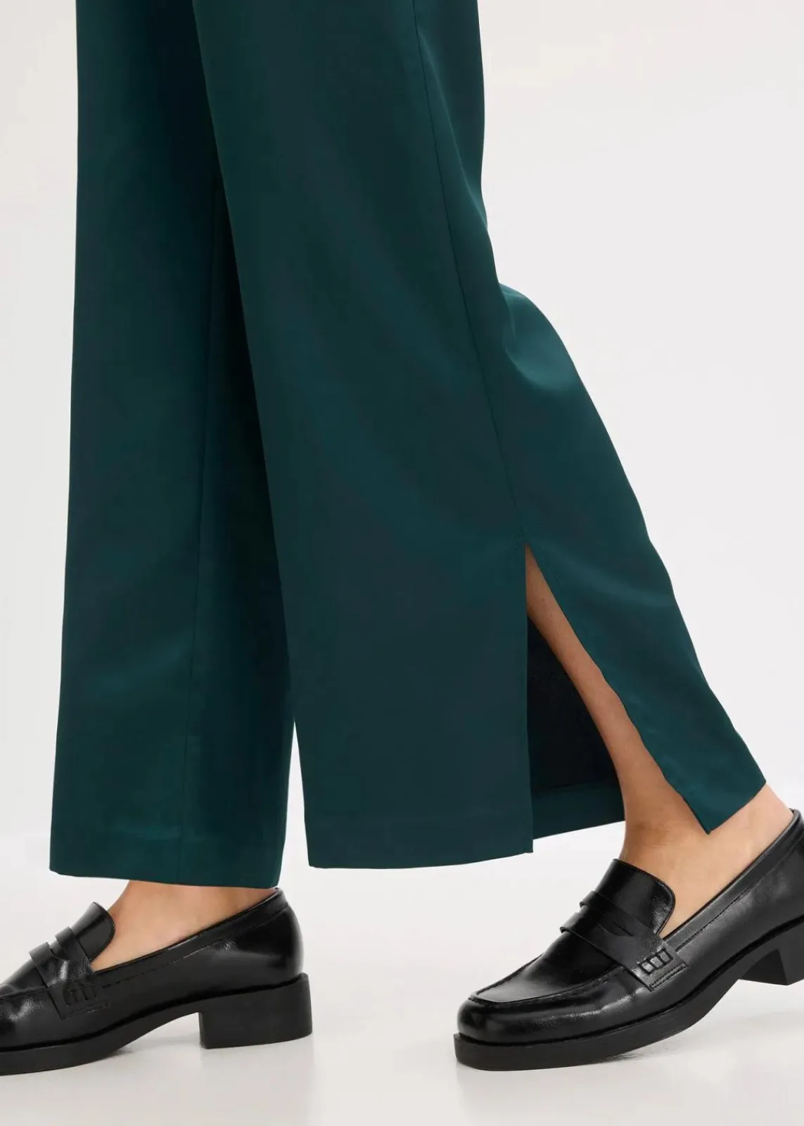 bonprix Nachhaltigere Materialien|Hosen^Palazzo-Hose tiefgrün
