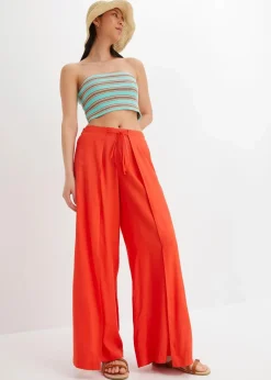 bonprix Nachhaltigere Materialien|Hosen^Palazzo-Hose aus feiner Viskose signalrot