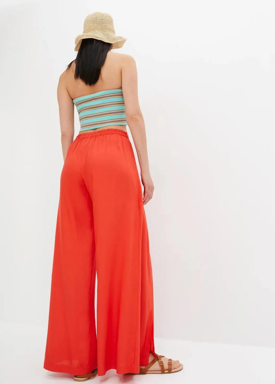 bonprix Nachhaltigere Materialien|Hosen^Palazzo-Hose aus feiner Viskose signalrot
