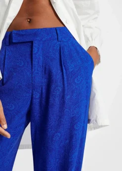 bonprix Bekleidung·Kleider|Hosen^Palazzo-Hose aus fließender Viskose blau