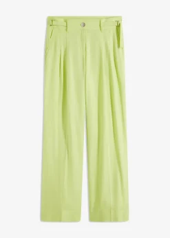 bonprix Bekleidung·Kleider|Hosen^Palazzo-Hose aus leichtem Leinen-Mix mintgrün
