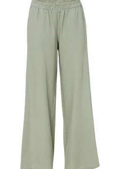 bonprix Bekleidung·Kleider|Hosen^Palazzo-Hose aus Leinen seegras