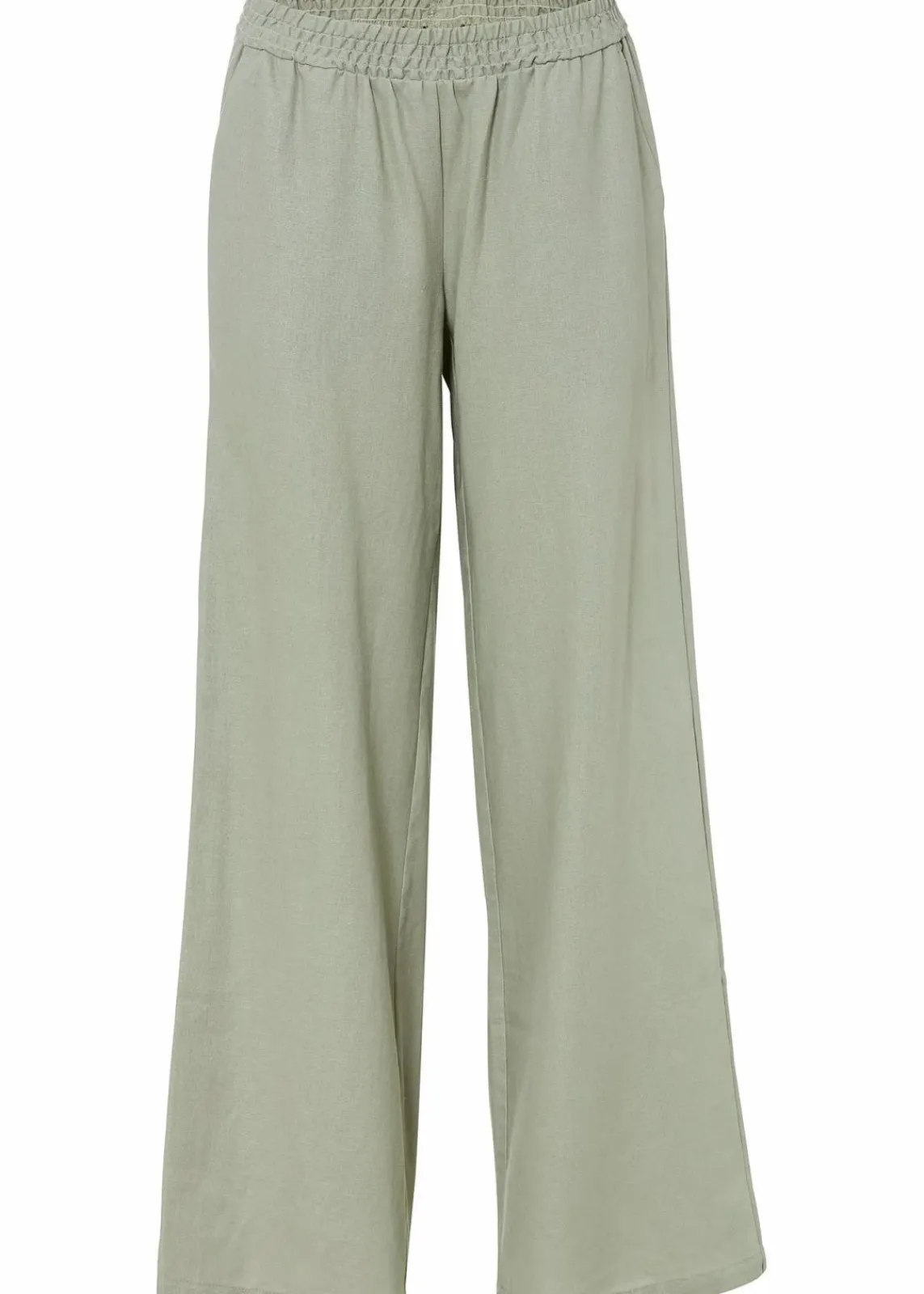 bonprix Bekleidung·Kleider|Hosen^Palazzo-Hose aus Leinen seegras