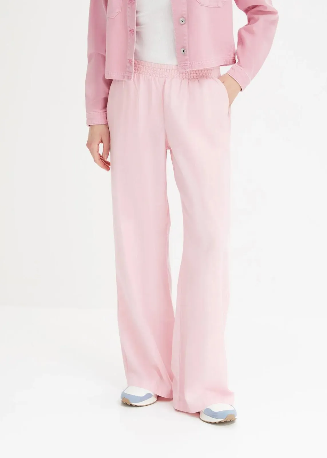 bonprix Hosen|Bekleidung·Kleider^Palazzo-Hose aus Leinen teerose