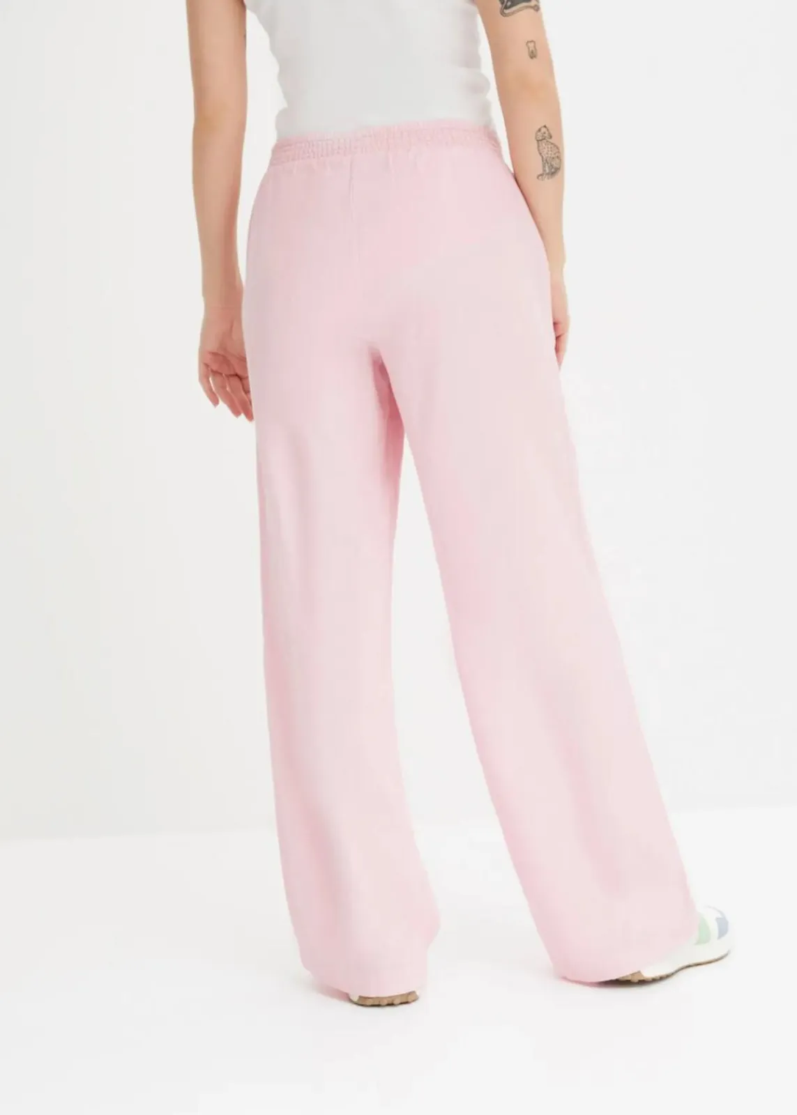 bonprix Hosen|Bekleidung·Kleider^Palazzo-Hose aus Leinen teerose