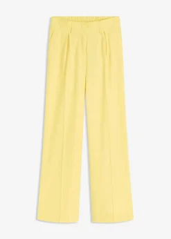 bonprix Bekleidung·Kleider|Hosen^Palazzo-Hose aus Leinen-Mix softgelb