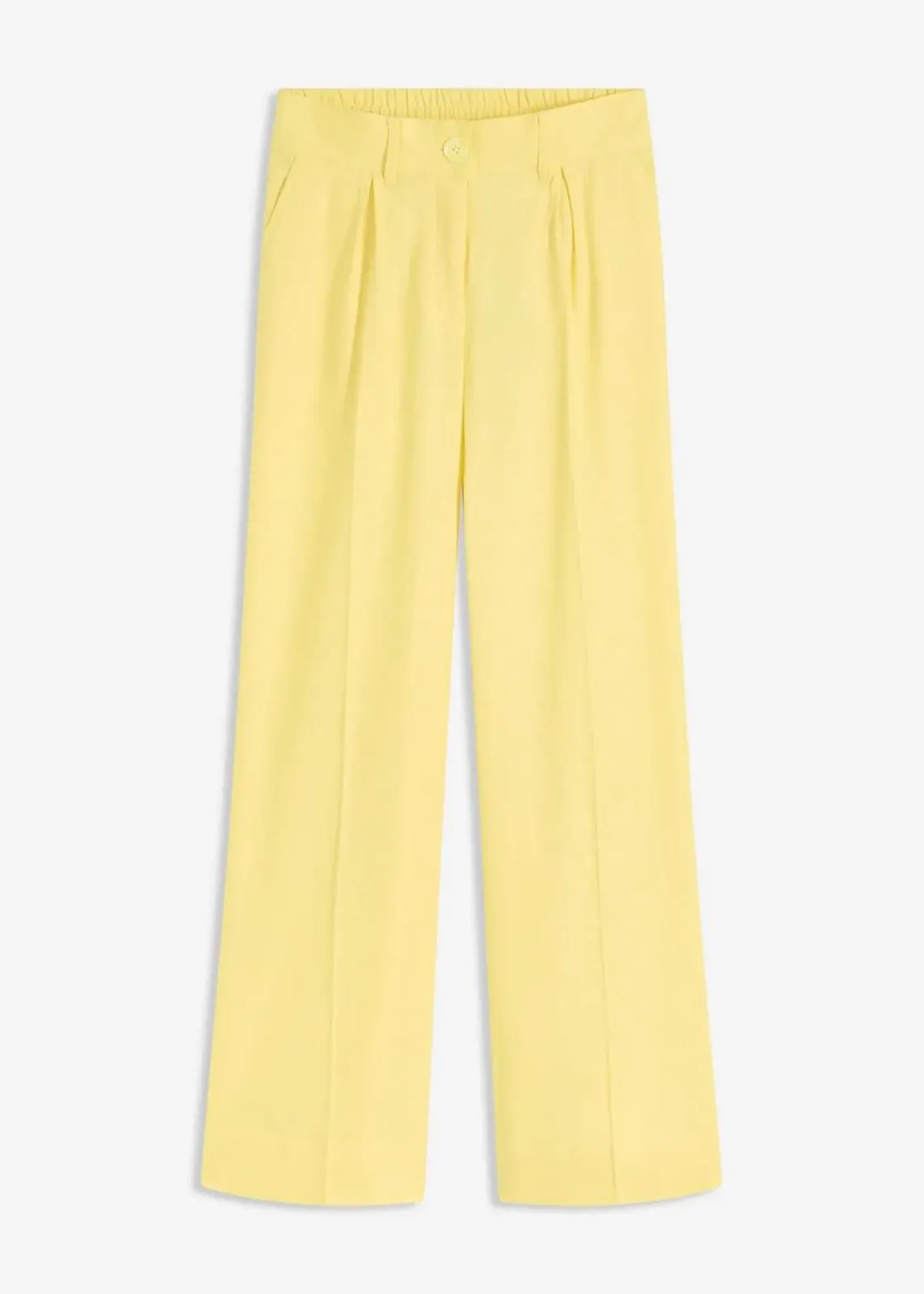 bonprix Bekleidung·Kleider|Hosen^Palazzo-Hose aus Leinen-Mix softgelb