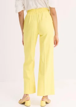 bonprix Bekleidung·Kleider|Hosen^Palazzo-Hose aus Leinen-Mix softgelb