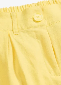 bonprix Bekleidung·Kleider|Hosen^Palazzo-Hose aus Leinen-Mix softgelb