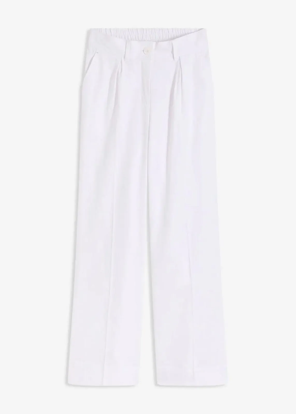 bonprix Hosen|Bekleidung·Kleider^Palazzo-Hose aus Leinen-Mix weiß