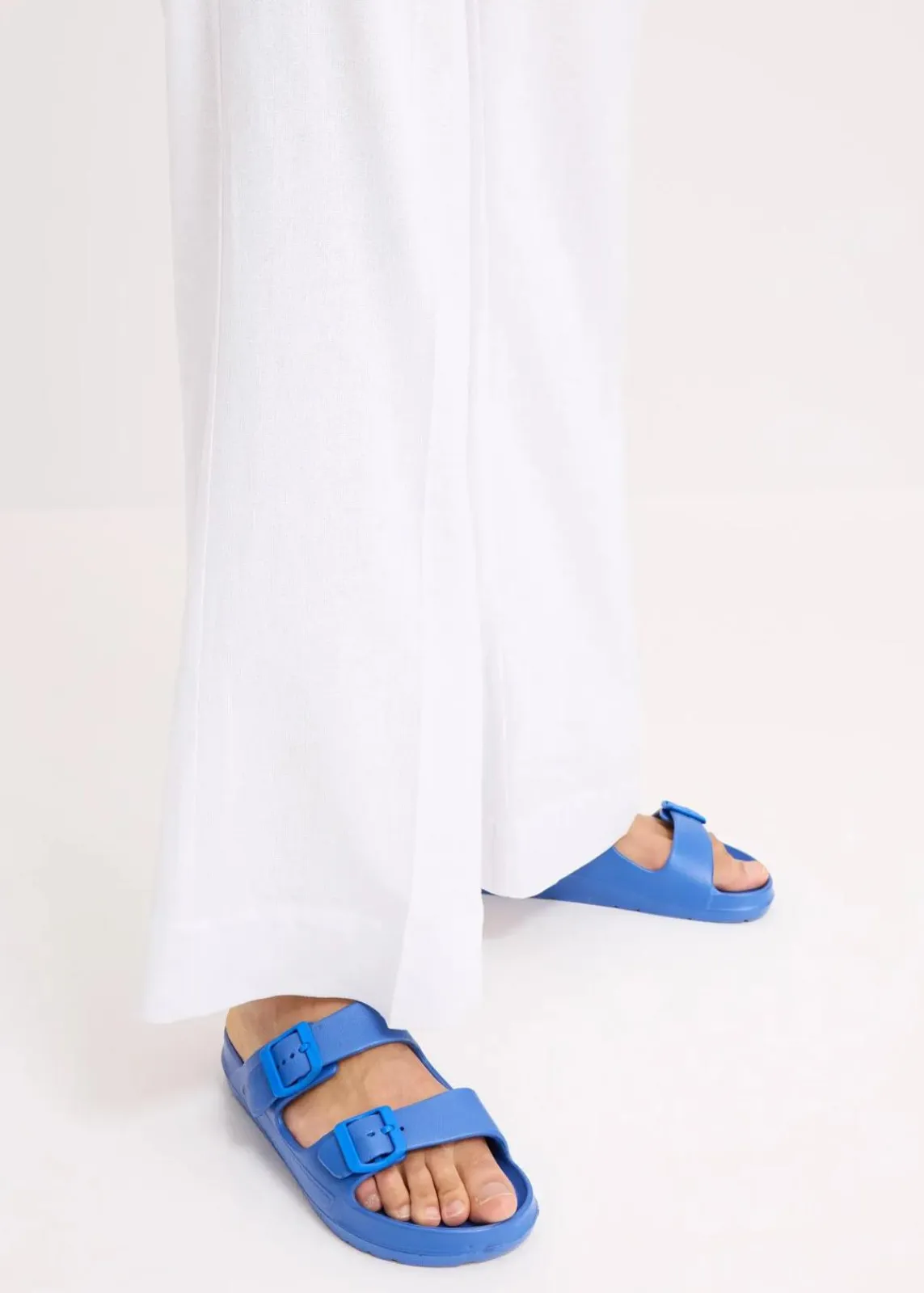 bonprix Hosen|Bekleidung·Kleider^Palazzo-Hose aus Leinen-Mix weiß
