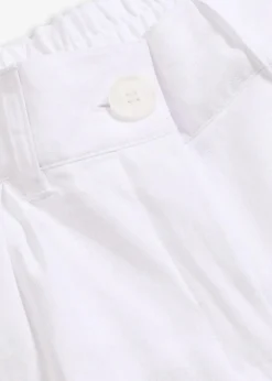 bonprix Hosen|Bekleidung·Kleider^Palazzo-Hose aus Leinen-Mix weiß