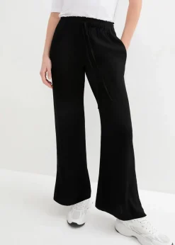 bonprix Bekleidung·Kleider|Hosen^Palazzo-Hose aus reiner Viskose schwarz