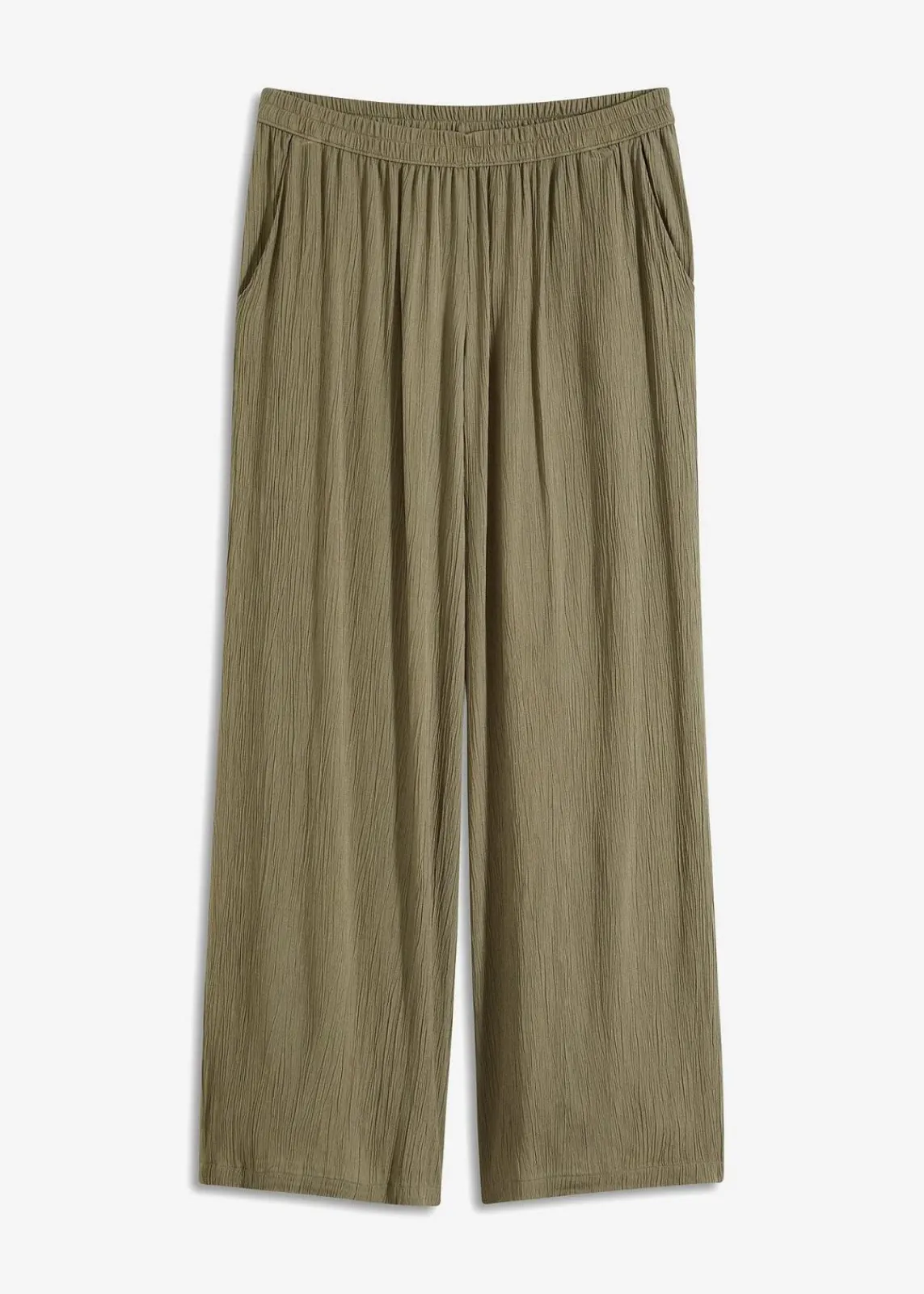 bonprix Bekleidung·Kleider|Hosen^Palazzo-Hose aus softer Viskose oliv