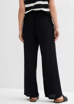 bonprix Nachhaltigere Materialien|Hosen^Palazzo-Hose aus softer Viskose schwarz