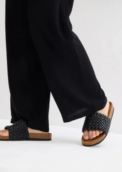 bonprix Nachhaltigere Materialien|Hosen^Palazzo-Hose aus softer Viskose schwarz