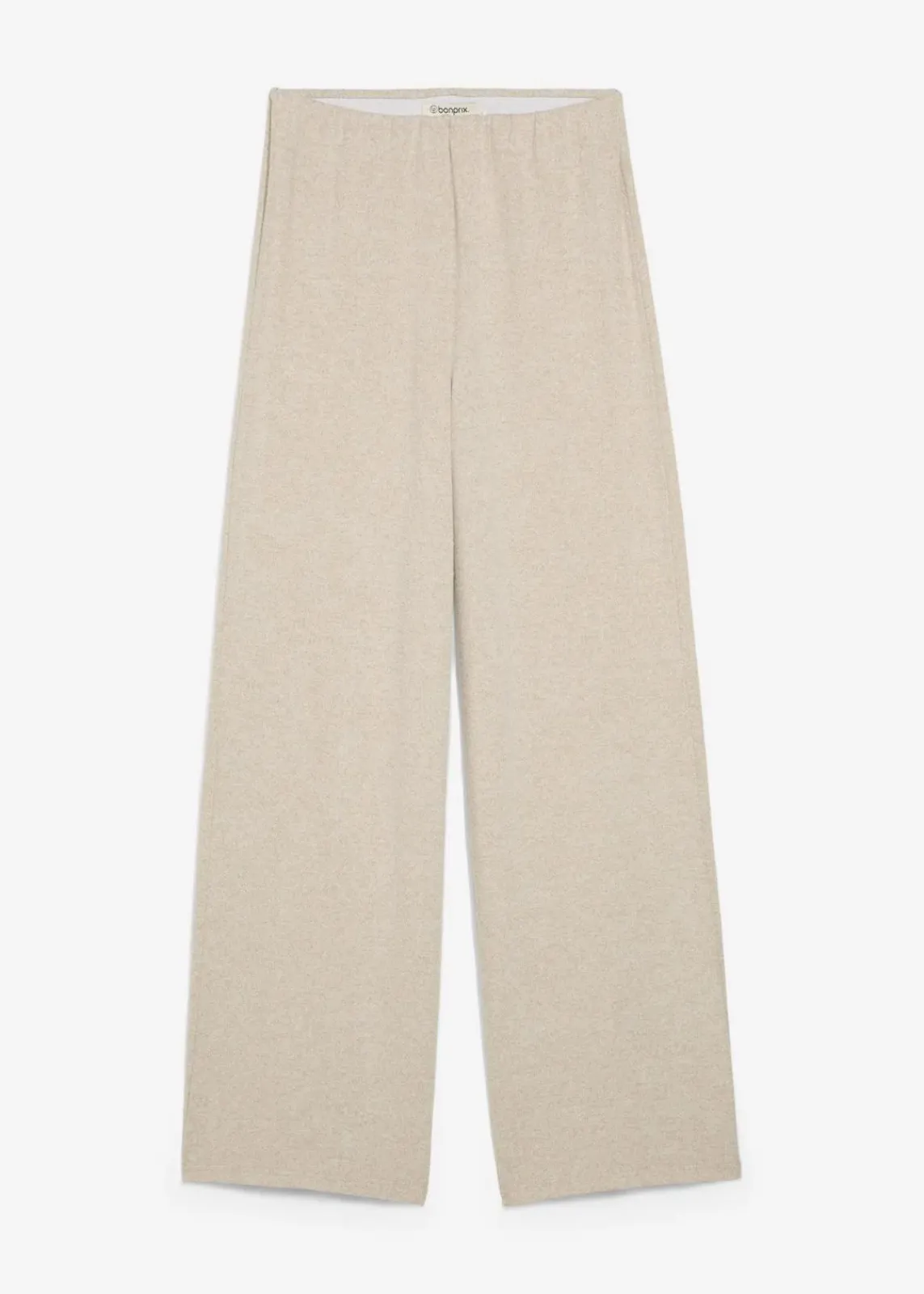 bonprix Zweiteiler & Sets|Hosen^Palazzo-Hose in Strickoptik hellsand meliert